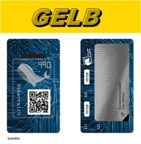 Crypto Stamp gelb / yellow